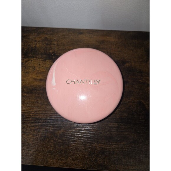 Vintage Chantilly Dusting Powder Box  Solid‎ Pink Plastic Case Empty - Picture 5 of 9